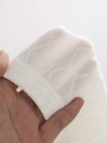 DAZY Women's Round Neck Drop Shoulder Short Sleeve T-Shirt - White - View 4