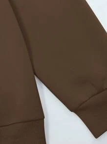 Men's Letter Printed Sweatshirt And Shorts 2 Pieces Set - Multicolor - View 4