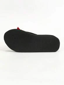 Sandalias Casuales De Moda Con Flores Rojas Para Mujer, Bonitas Zapatillas De Playa De Tacón De Cuña Cómodas Con Suela Suave, Zapatillas Antideslizantes Con Suela Para Las Vacaciones En Casa - Burdeos - Ver 5