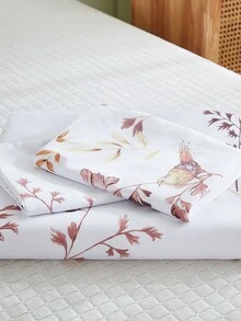 3pcs Modern American Style Home Bedroom Four Seasons Universal Simple Fashionable Fresh Polyester Microfiber Multi-Colored Digital Printed Quilt Cover Set (1 Quilt Cover + 2 Pillowcases, No Filling) - Multicolor - View 17