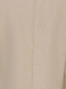 SHEIN Clasi Contrast Panel Asymmetrical Lapel Collar Blazer With Side Tie - Multicolor - View 7