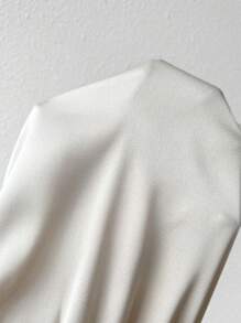 Chiquease 女用斜肩側褶襯衫 - 杏色 - 查看 7