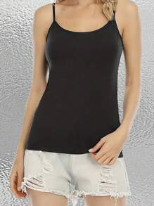 INAWLY 女式基本款可調式肩帶背心 - 彩色 - 查看 4