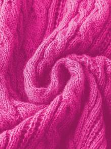 SHEIN LUNE Plus Size Solid Color Drawstring Hooded Sweater Dress Fall Winter Cloth For Women Autumn