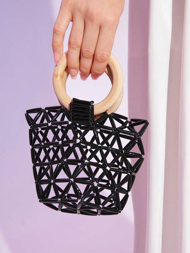 Women'S Simple Hollow Out Tote Bag