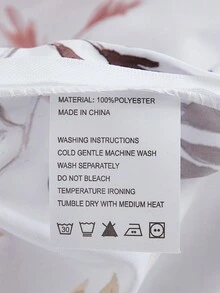 3pcs Modern American Style Home Bedroom Four Seasons Universal Simple Fashionable Fresh Polyester Microfiber Multi-Colored Digital Printed Quilt Cover Set (1 Quilt Cover + 2 Pillowcases, No Filling) - Multicolor - View 16