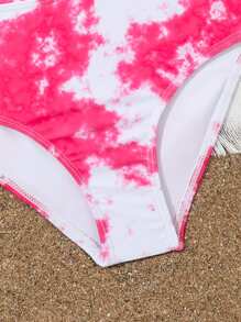 Bộ bikini cổ yếm buộc dây Tween Girl đi biển mùa hè - Nhiều màu - Xem 4