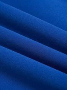 青少年男孩休閒卡通印花長袖連帽運動衫,適用於秋冬季節 - 藍色 - 查看 4