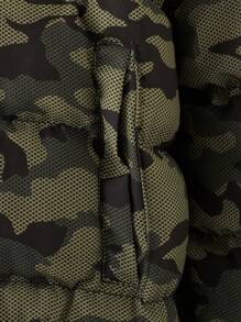 RueChic Tween Boys' Camouflage Hooded Coat - Multicolor - View 4