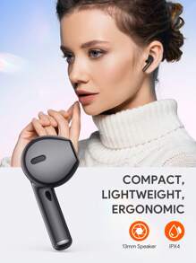 JMMO Wireless Earbuds With Premium Sound, 5.3 Auto Pairing Ear Buds With Long Playtime Light Weight Waterproof Wireless Headphones For IOS And Android , Suitable For Sports Workout, Father Dad Gift