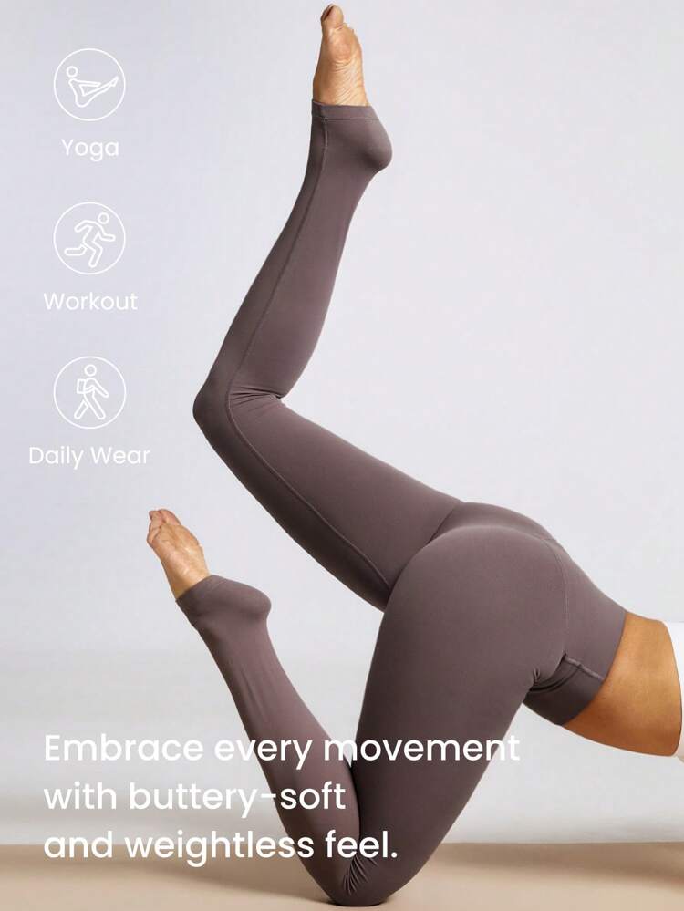 31" FeatherFit™ High-Waist Leggings With Pocket Low Impact Yoga Pilates