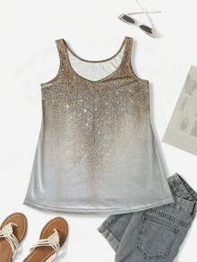 Mới Mùa Xuân Và Mùa hè Của phụ nữ Đúng mốt bờ biển Kỳ nghỉ Áo ba lỗ - Màu Khaki - Xem 3