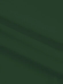 Calvaya Plus Size Solid Color Shirt Dress - Dark Green - View 6