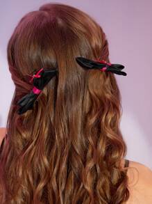 SHEIN MOD Bow Hair Clip Set Cute Claw Clips Hair Slide Hair Barrettes