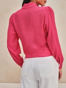 SHEIN 女性襯衫 - 綠色 - 查看 2