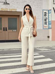 Aveloria Women'S Solid Color Business Suit Set