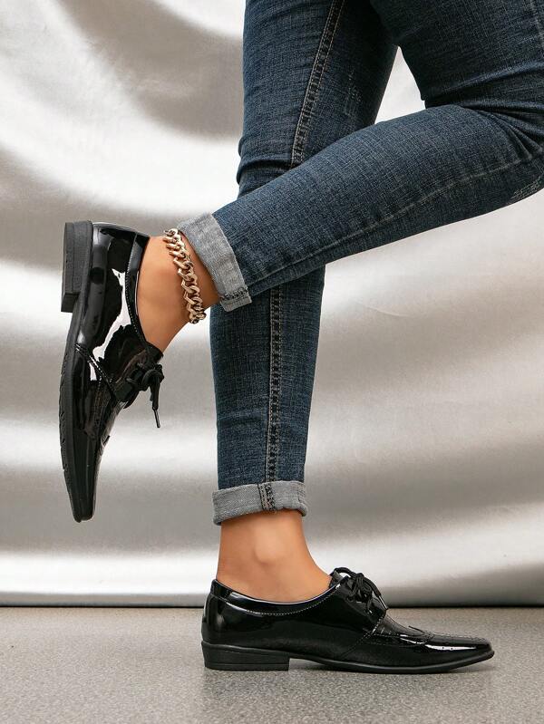 pointed toe oxford shoes