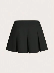 Vibekara Plus Size Low V Waist Ruffled Skirt