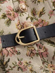 SHEIN MOD Women'S Jacquard High Waisted Shorts