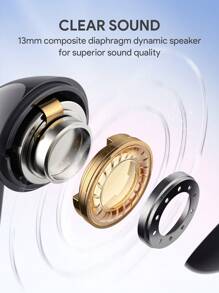JMMO Wireless Earbuds With Premium Sound, 5.3 Auto Pairing Ear Buds With Long Playtime Light Weight Waterproof Wireless Headphones For IOS And Android , Suitable For Sports Workout, Father Dad Gift