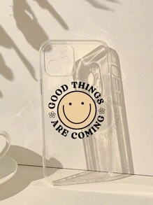 Happy Doodle Co 好運笑臉簡約彩繪手機殼適合iphone12 13 14系列等手機殼保護套 - 彩色 - 查看 3