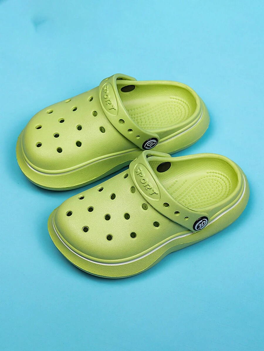 Eva Soft, Comfortable, Lightweight Children's Hollow Shoes - Green - View 1