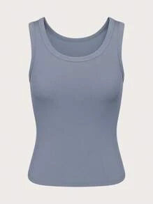 SHEIN Unity Women's Solid Color Tank Top For Summer - Multicolor - View 7