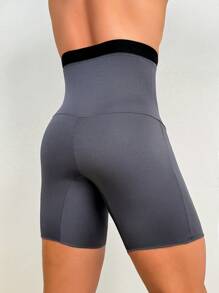 Men's High-Waist Body Shaping Boxer Briefs - Grey - View 7