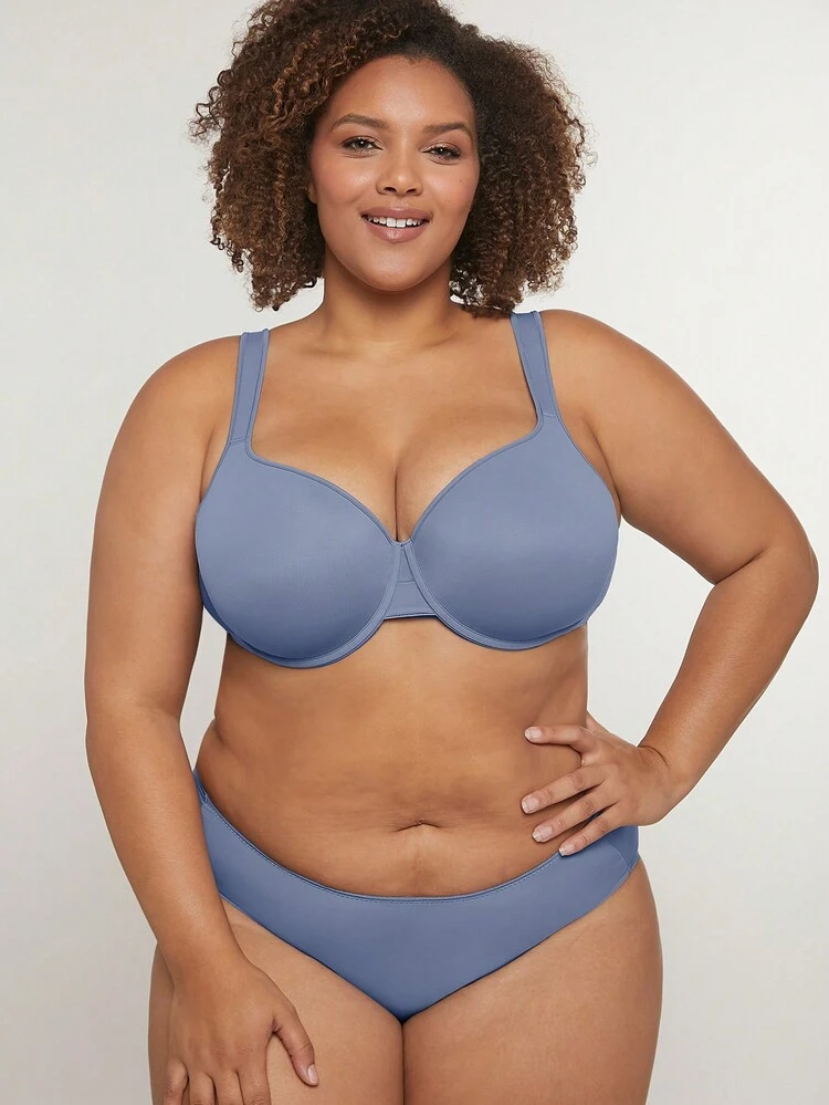 Plus Dream Curve Support + Full Coverage Push Up T-Shirt Basic Pure Comfort Bra