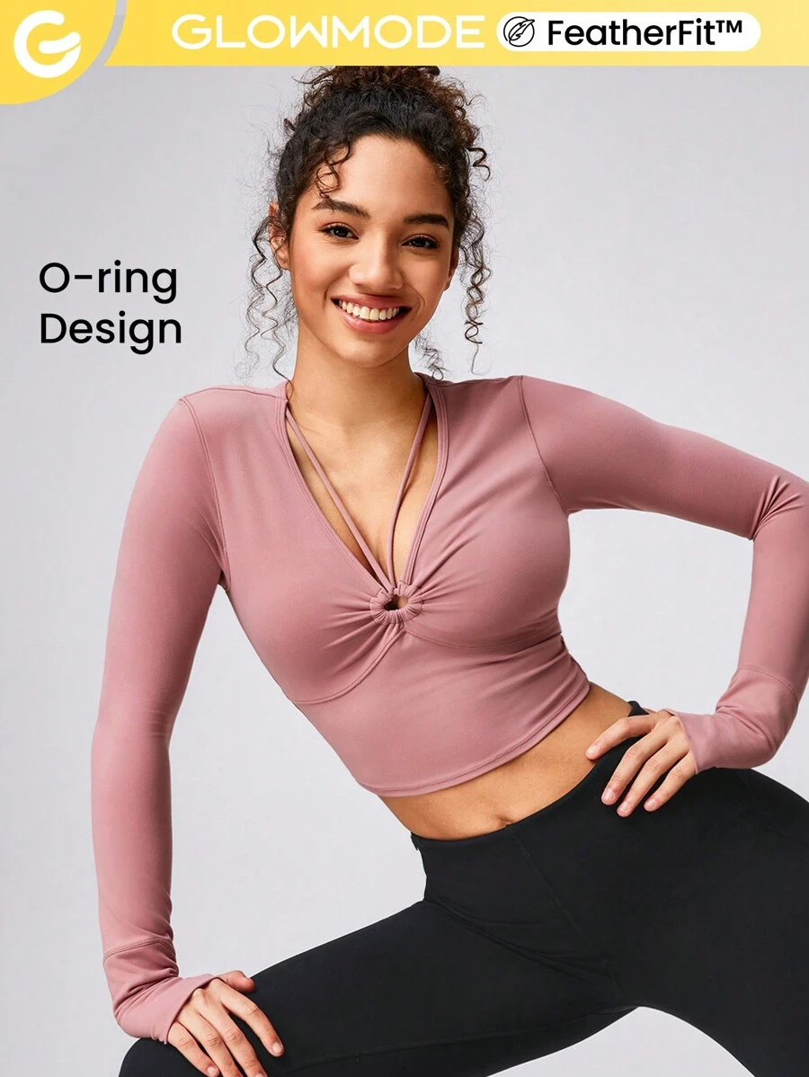 GLOWMODE FeatherFit™ Retro O-Ring Top With Thumbhole Light Support