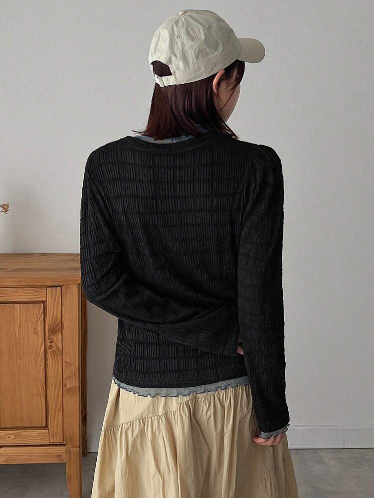Women's Round Neck Long Sleeve T-Shirt,Fall Clothes