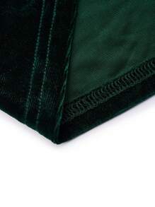 Allurite Ladies' Solid Color Off Shoulder High Slit Dress - Green - View 6