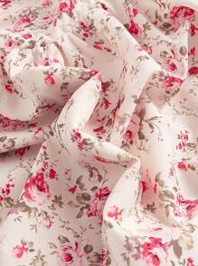 SHEIN MOD Của phụ nữ In hoa Dây đeo Mì Ý  Đầm - Nhiều màu - Xem 4