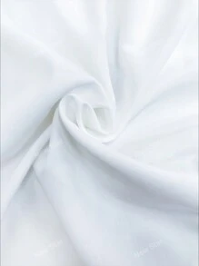 Camisa de mujer de unicolor de manga larga con un solo pecho, moda informal con under hem partido