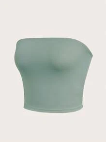 SHEIN Unity 3入組純色無肩帶短上衣 - 彩色 - 查看 3