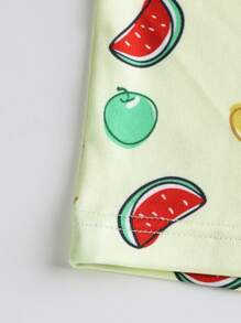 Funny Cute Men's Multicolor Fruit & Vegetable Print Knitted Fabric Trunks With Contrast Binding And Slight Stretch - Multicolor - View 6