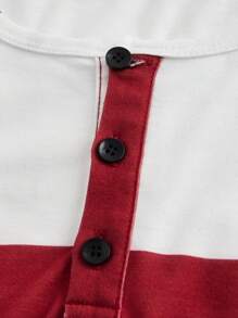 Manfinity Homme 男士網格拼接長袖t恤 - 彩色 - 查看 3