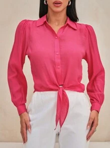 SHEIN 女性襯衫 - 綠色 - 查看 4