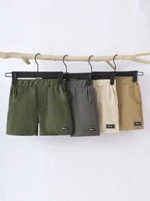 Shorts De Verano Elegantes Y Frescos Para Bebés Varones - Multicolor - Ver 1