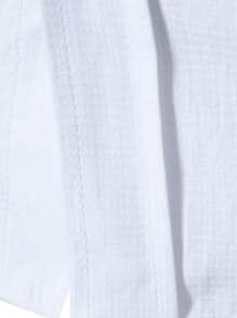 Manfinity Homme Men's White Summer Basic Casual City Break Short-Sleeve Shirt,INS-Style Black And White Floral Print Little Doves,Button-Down Collar Business Party - White - View 6