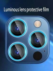 ROMWE 蘋果相機鏡頭保護膜,螢光鏡頭保護套,完美適合螢光鏡頭保護膜 - 藍色 - 查看 4