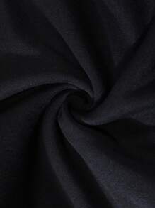 Maweii Hơn Dấu môi Thả vai Áo nỉ - màu đen - Xem 3