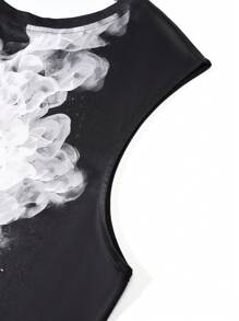 Manfinity LEGND Men'S Sleeveless Top With Skull Printed Design - Black - View 6