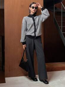 FRIFUL Ladies' Plaid Pants - Black - View 10