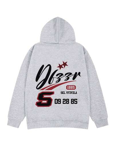 Sudadera Con Capucha Y Estampado De Letras