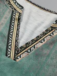 Plus Size Women Casual Printed Dress, Suitable For Home & Outdoor, Summer