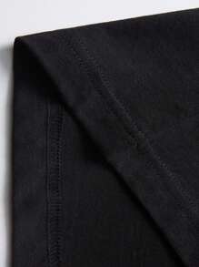 少年男孩心形印花t恤 - 黑色 - 查看 3