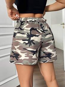 SHEIN Unity Women'S Camouflage Shorts - Multicolor - View 2