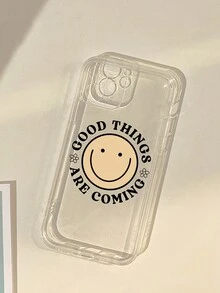 Happy Doodle Co 好運笑臉簡約彩繪手機殼適合iphone12 13 14系列等手機殼保護套 - 彩色 - 查看 2