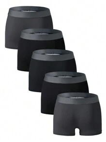 Nam 5 cái/bộ Chữ cái In Quần đùi nam - Nhiều màu - Xem 2